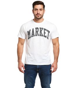 Market Men's Chinatown Arc Puff T-Shirt Casual Shirt 399000613 Ash Gray
