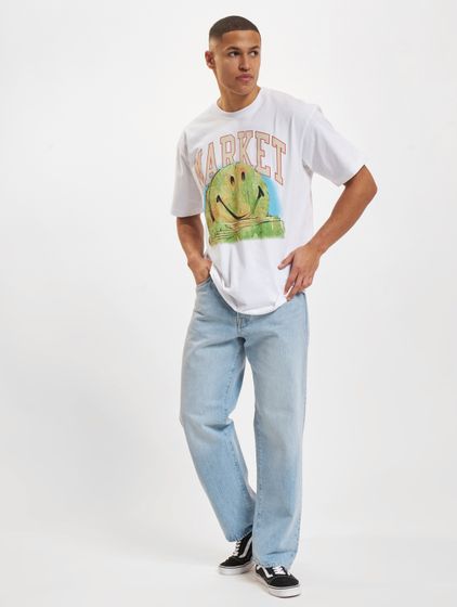 Market Smiley Out Of Body T-Shirts white