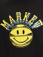 T-shirts Market Market Smiley Hoops noirs T-shirts Market Market Smiley Hoops noirs