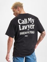 Market Call My Lawyer T-Shirts verwaschen schwarz