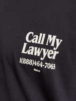 Market Call My Lawyer T-Shirts verwaschen schwarz