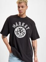 T-shirts Market Smiley Brickhouse noir délavé T-shirts Market Smiley Brickhouse noir délavé