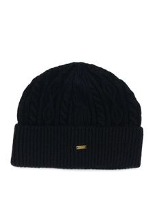 Bonnet tricoté torsadé BLKVIS, noir Bonnet tricoté torsadé BLKVIS, noir