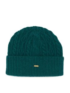 Bonnet en tricot torsadé BLKVIS, vert chasseur Bonnet en tricot torsadé BLKVIS, vert chasseur