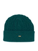 Bonnet en tricot torsadé BLKVIS, vert chasseur Bonnet en tricot torsadé BLKVIS, vert chasseur