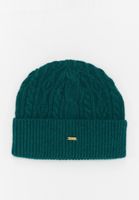 Bonnet en tricot torsadé BLKVIS, vert chasseur Bonnet en tricot torsadé BLKVIS, vert chasseur