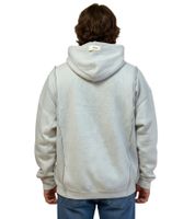 Sudadera con capucha Rough. Capital Baby Teddy para hombre, corte grueso, algodón gris claro