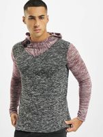 VSCT 2 Btn Hooded Moulinee 2 Colour Hoodie rot