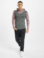 VSCT 2 Btn Hooded Moulinee 2 Colour Hoodie rot