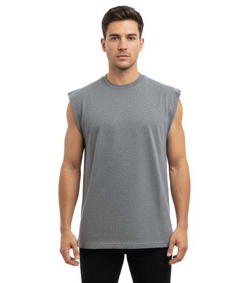Camiseta de algodón gruesa para hombre VSCT Clubwear, color antracita lavado ácido