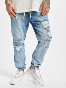 VSCT Clubwear Noah Cuffed Laces Antifit Jeans Blue Stoned
