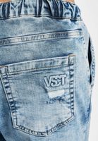 Jean anti-ajustement à lacets et revers Noah vsct bleu délavé Jean anti-ajustement à lacets et revers Noah vsct bleu délavé