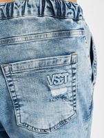Jean anti-ajustement à lacets et revers Noah vsct bleu délavé Jean anti-ajustement à lacets et revers Noah vsct bleu délavé