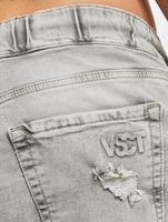 vsct Noah Antifit-Jeans mit Bündchen und Schnürsenkeln, Grau