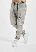 vsct Noah Antifit-Jeans mit Bündchen und Schnürsenkeln, Grau