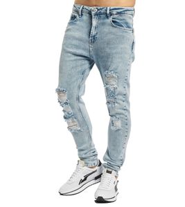 Jeans da uomo VSCT Clubwear Keanu Hyper Loose Fit, lavaggio azzurro chiaro tinto