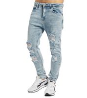 Jeans VSCT Clubwear Keanu Hyper de corte holgado para hombre, lavado azul claro