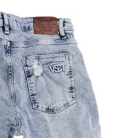 Jeans VSCT Clubwear Keanu Hyper de corte holgado para hombre, lavado azul claro