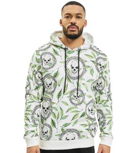 vsct Skull X Leaf Hoodie white