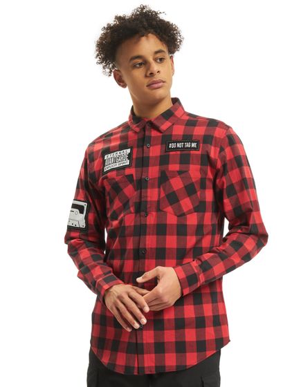 vsct Customized Checked Day Shirt Red