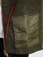 Veste de pluie légère contrastée vsct olive Veste de pluie légère contrastée vsct olive