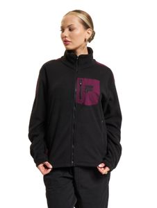 Giacca in pile FILA RINA nera/inverno