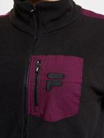 Giacca in pile FILA RINA nera/inverno