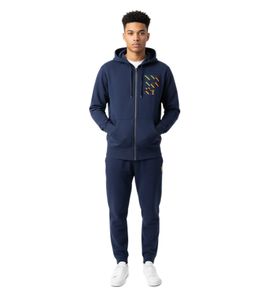 Felpa con cappuccio e zip da uomo Polo Ralph Lauren - Stile casual con toppa con logo di grande impatto - Vestibilità regolare comoda - Blu navy