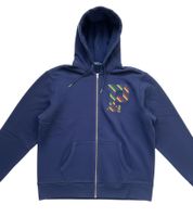 Felpa con cappuccio e zip da uomo Polo Ralph Lauren - Stile casual con toppa con logo di grande impatto - Vestibilità regolare comoda - Blu navy