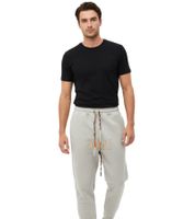 ROUGH. Nabe Herren Jogginghose mit Logo-Stickerei Baumwoll-Hose Grau