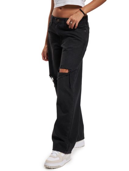 Jean ample Levi's Baggy Dad Z7125 Noir Détruit