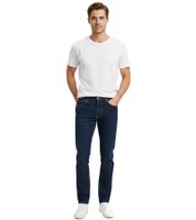 Jeanerica Loose Fit Jeans für Herren lässiger Schnitt mit schmal zulaufendem Bein klassischer 5-Pocket Style im Vintage-Stil 95 blau 