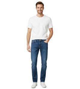 JEANERICA Men's 5-Pocket Style Cotton Jeans, Blue