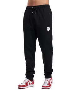 Pantaloni della tuta BALR Jacob Regular Jet con stemma rotondo in gomma, neri