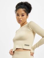 Missguided Seamless Rib Longsleeve beige