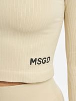 Missguided Seamless Rib Longsleeve beige