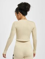Missguided Seamless Rib Longsleeve beige