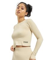 Missguided Seamless Rib Longsleeve beige