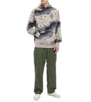 Billionaire Boys Club Camo Fleece-Kapuzenpullover zum Überziehen, B21418 Beige/Grau/Weiß/Schwarz