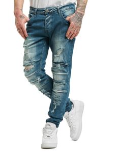 2Y Premium Elkin Slim Fit Jeans blau