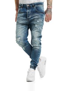 vsct Noah Cuffed Dunkelblaue Random Anti Fit Jeans blau