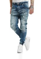 vsct Noah Cuffed Dunkelblaue Random Anti Fit Jeans blau