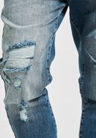 vsct Noah Cuffed Dunkelblaue Random Anti Fit Jeans blau