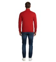 Baro McEnroe Collared Merino Sweatshirt – Elegant Men's Fashion Pullover in Soft Merino Wool Red