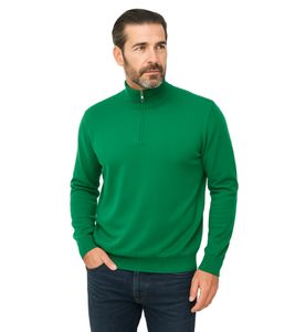 Pull en maille classique BARO Palmer pour homme, vert