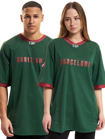 European League Of Football Barcelona Dragons Authentic Game jersey green