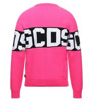 GCDS Fluo Logo Pullover rosa