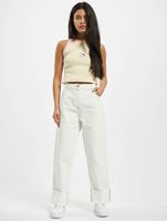 Vaqueros rectos lisos GCDS blancos