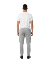 Acne Studios Herren Jogginghose mit Kordelzug und Basketball Aufnäher Marmorgrau Melange