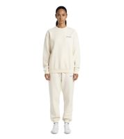 Sporty & Rich Unisex Luxury Sweatshirt Classic Logo Crew Sweat Milch/Blau